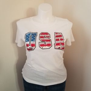 Pink Victoria's Secret | Patriotic Bling Tee